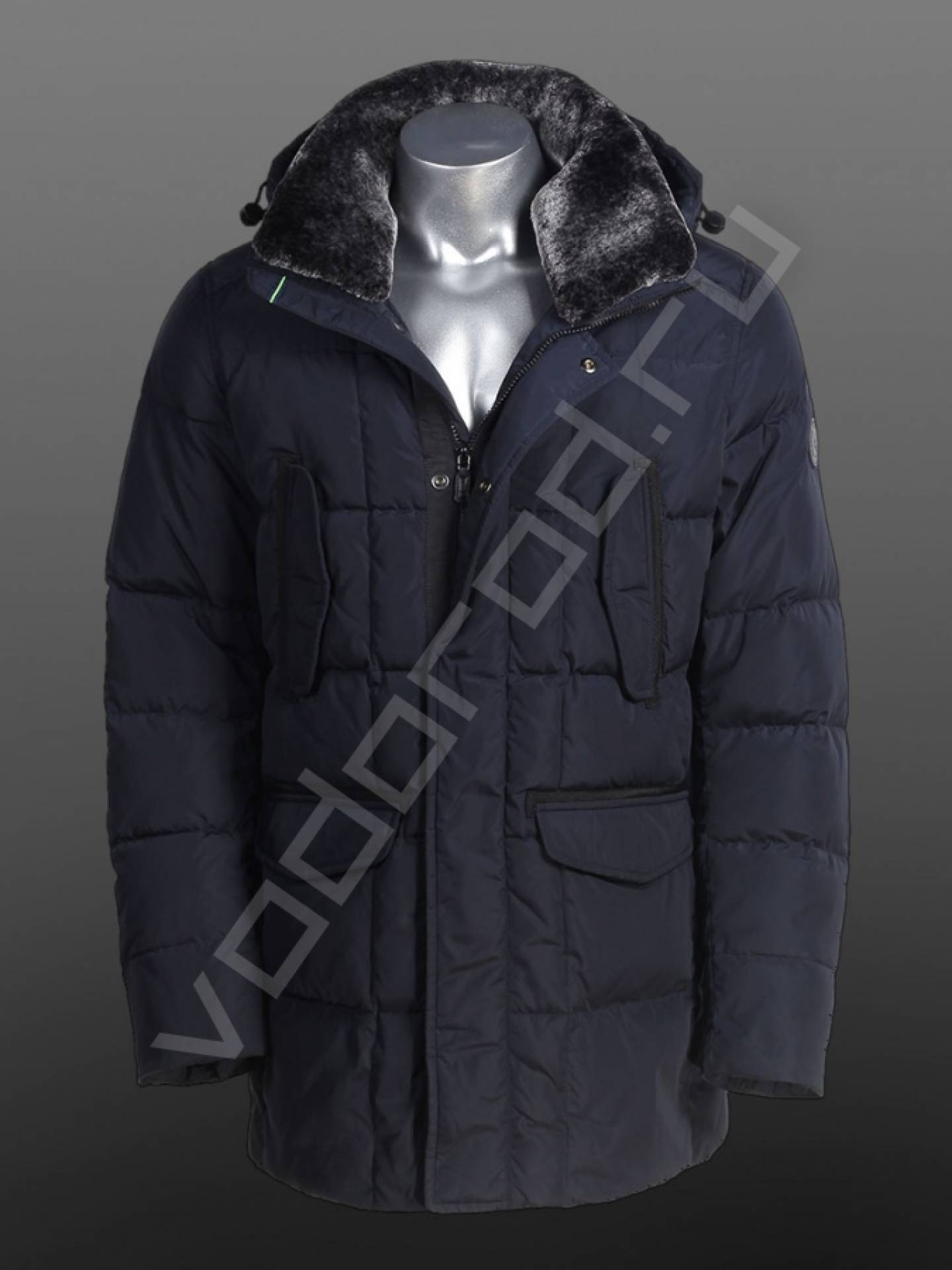 Зимняя куртка мужская цвет темн. синий 555