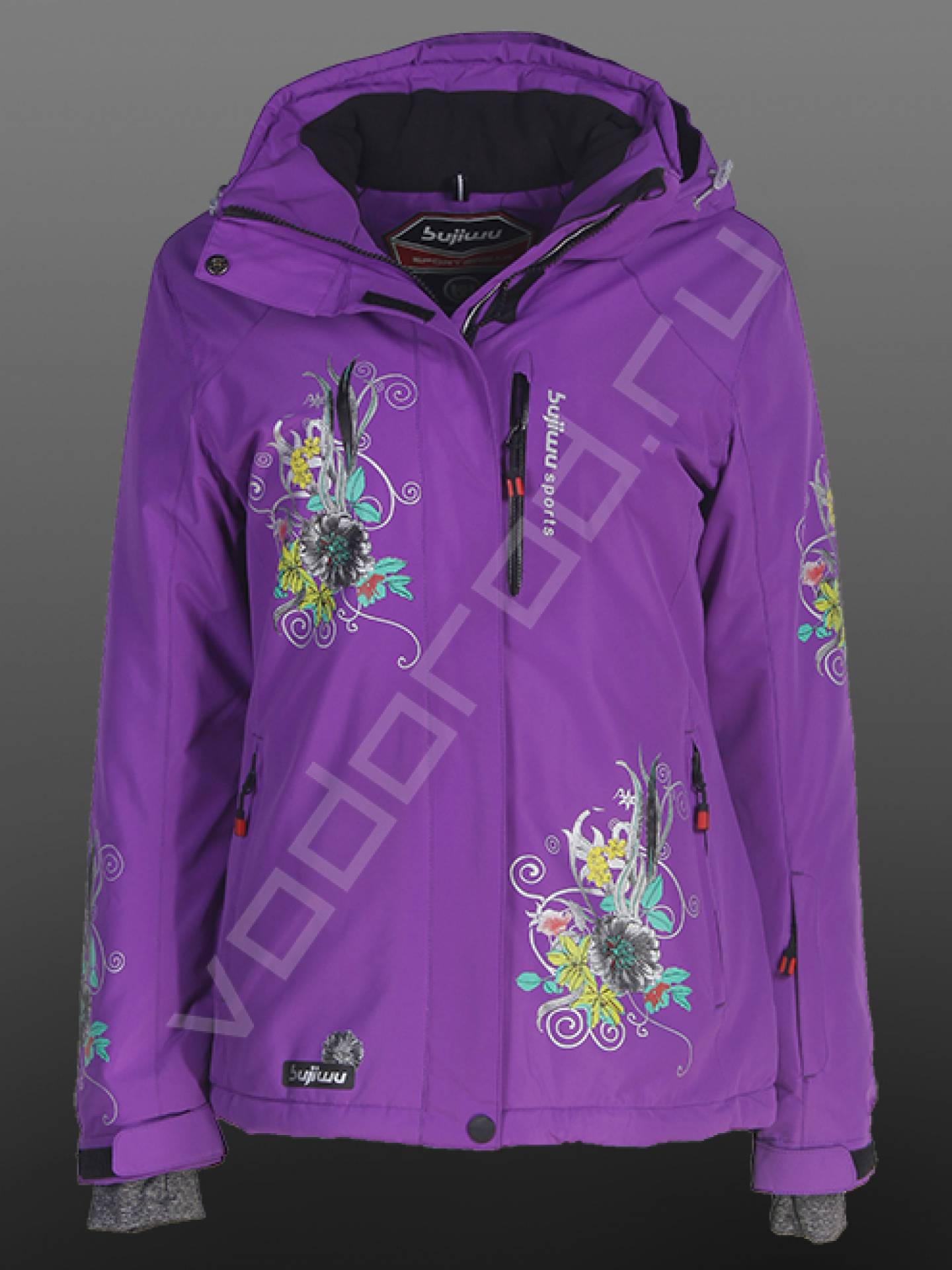 Горнолыжная куртка женская цвет фиолетовый