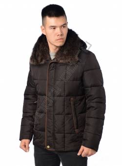 Зимняя куртка мужская Коричневый