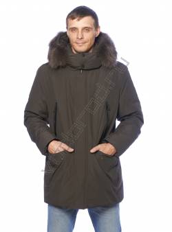 Зимняя куртка мужская Темн. коричневый 412
