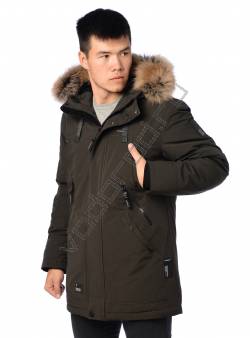 Зимняя куртка мужская Темн. хаки 11