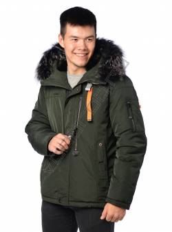 Зимняя куртка мужская Зеленый 762