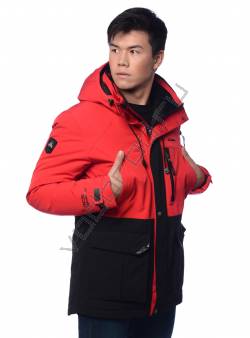 Зимняя куртка мужская Черный/красный 59