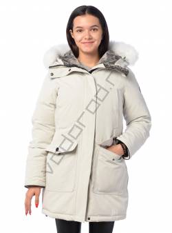 Зимняя куртка женская Светл. серый