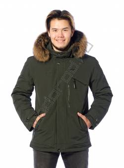 Зимняя куртка мужская Темн. хаки 152