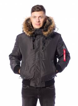Зимняя куртка мужская Темн. серый 32