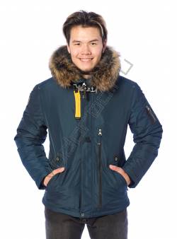 Зимняя куртка мужская Синезеленый 26