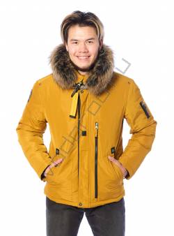 Зимняя куртка мужская Горчичный 27