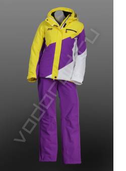 Горнолыжный костюм женский Фиолетовый/желтый
