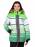 Горнолыжная куртка женская цвет зеленый 152