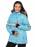 Горнолыжная куртка женская цвет голубой 145