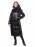 Зимняя куртка женская цвет черный. лайм