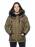 Зимняя куртка женская цвет хаки 156